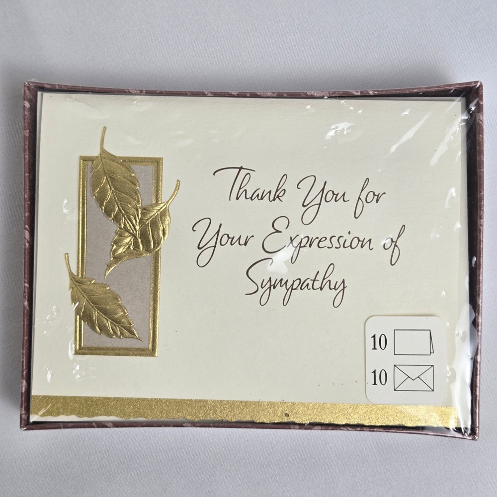 Box Set of 10 Hallmark Thank You Cards & 10 Envelopes, Blank Inside, New‎ Sealed
